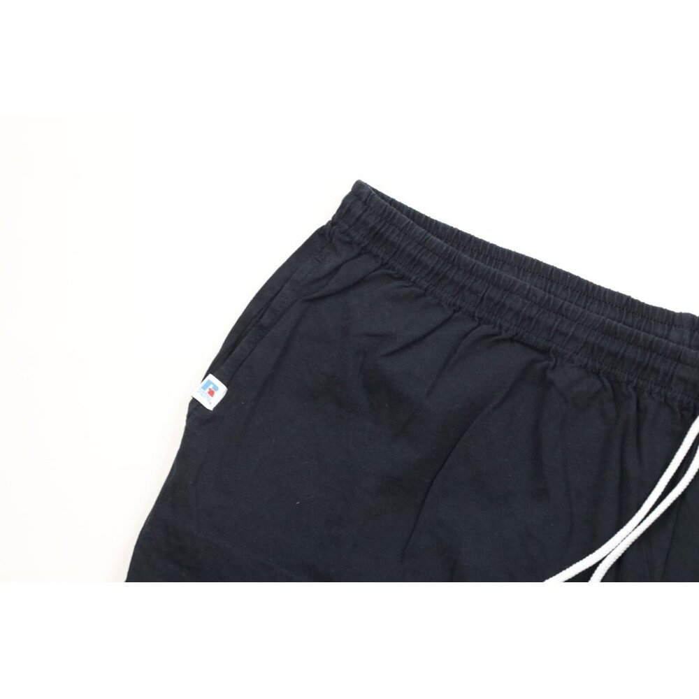Vintage Russell Athletic Mens 3xl Faded Blank Above Knee Cotton Dad Shorts Black View 5